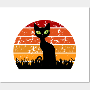 Retro Cat Posters and Art